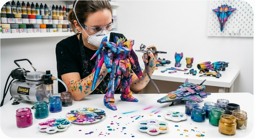pintura peça 3D